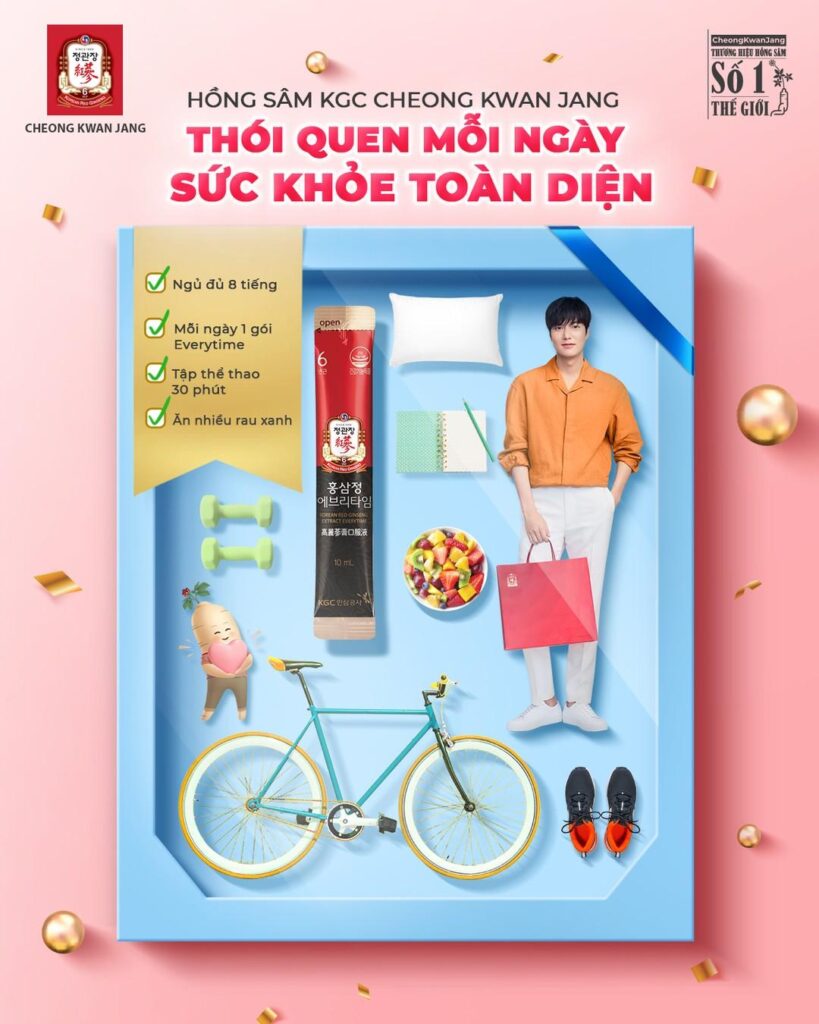 Hồng sâm KGC Cheong Kwan Jang Thói quen mỗi ngày sức khỏe toàn diện